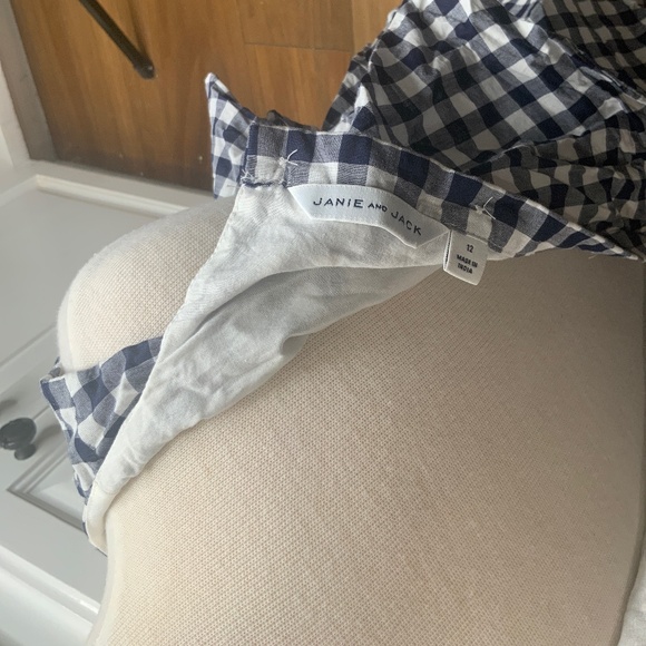 Janie and Jack Navy and White Check Dress - Picture 4 of 5